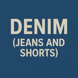 Blue Denim Jeans and Shorts